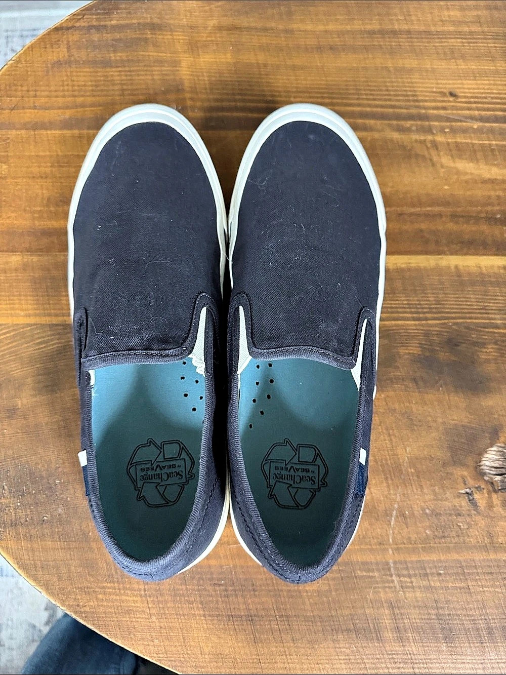 SeaVees Slip-On Sneakers in dark grey & White